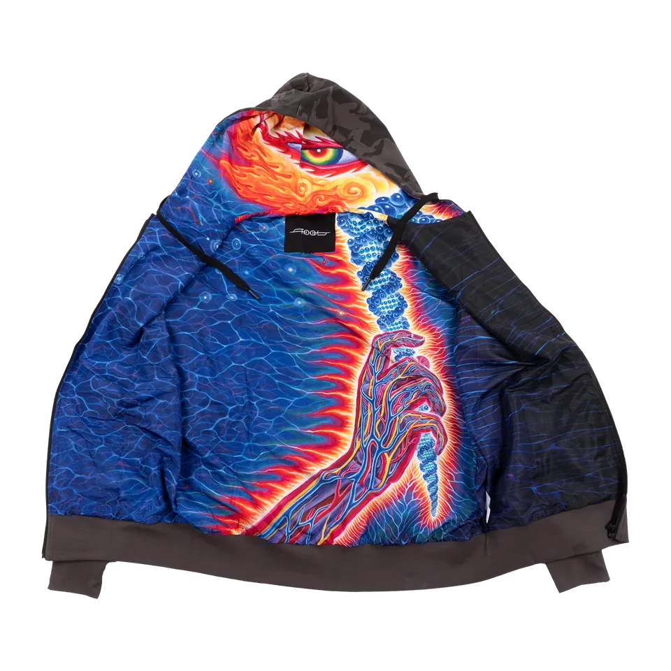 Tool Fear Inoculum Felpa Zip Camo Foderata Nera