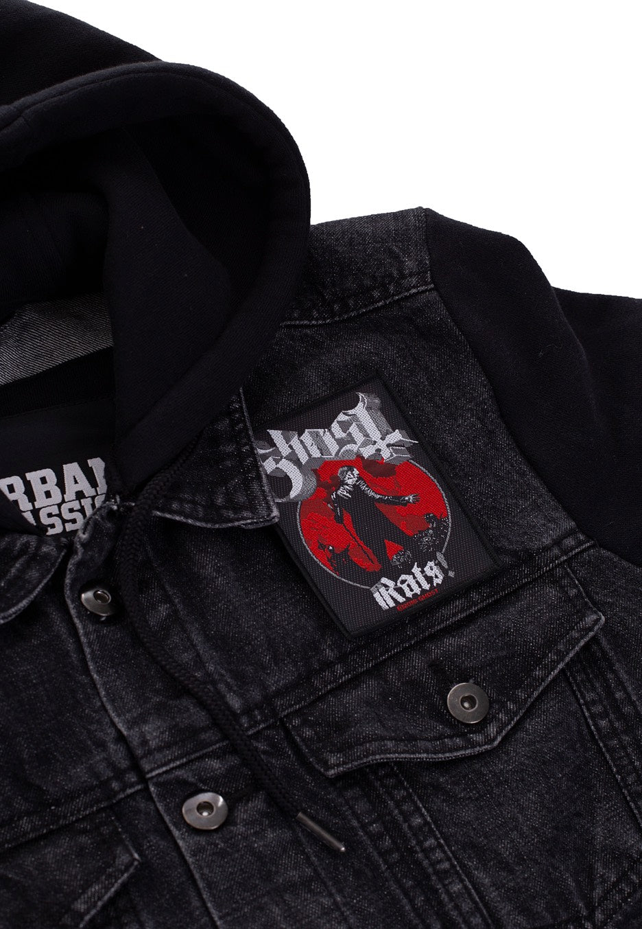 Ghost Rats patch toppa ricamata nera onesize