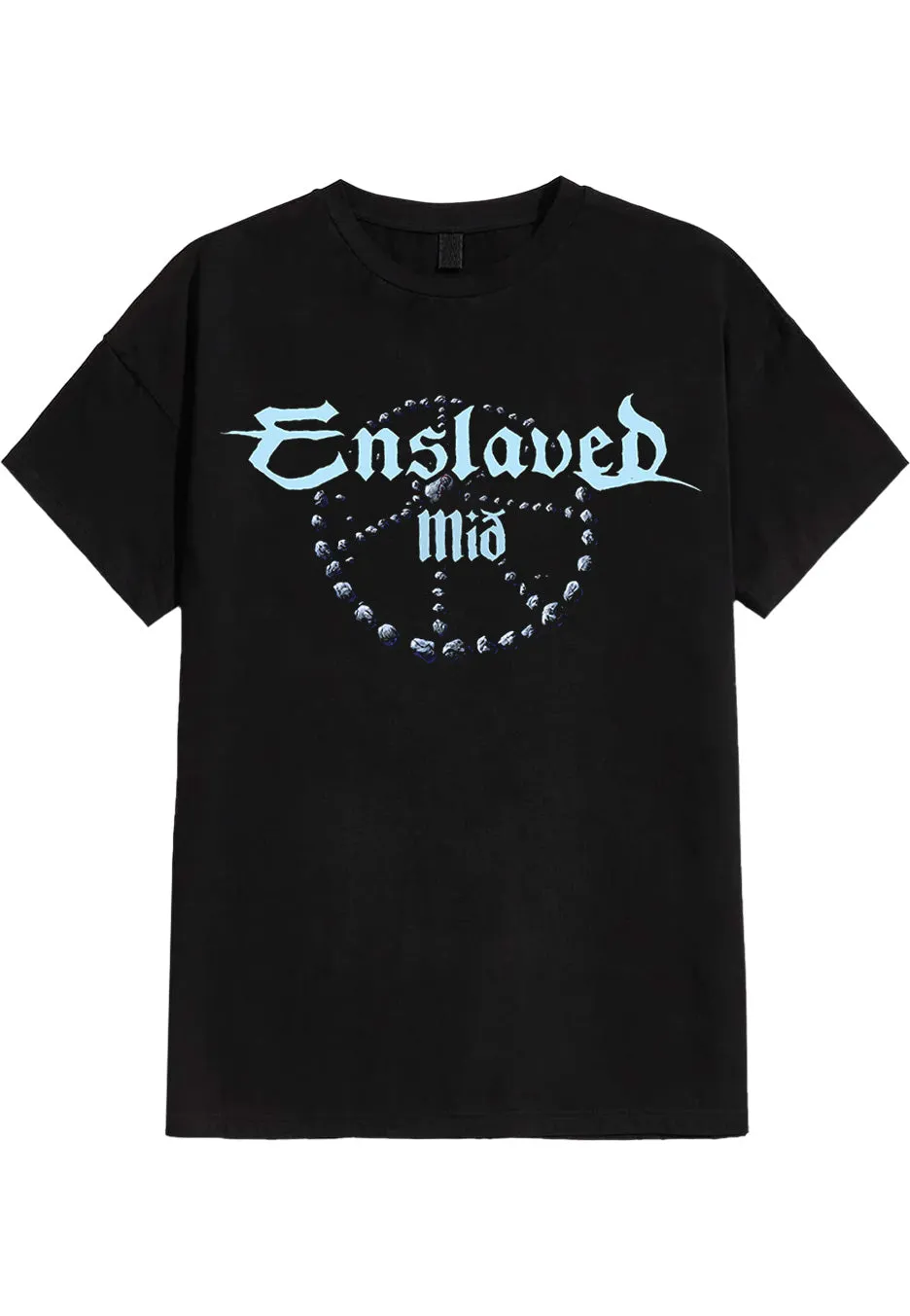 Enslaved Mið Logo T-Shirt Maglietta Nera Uomo