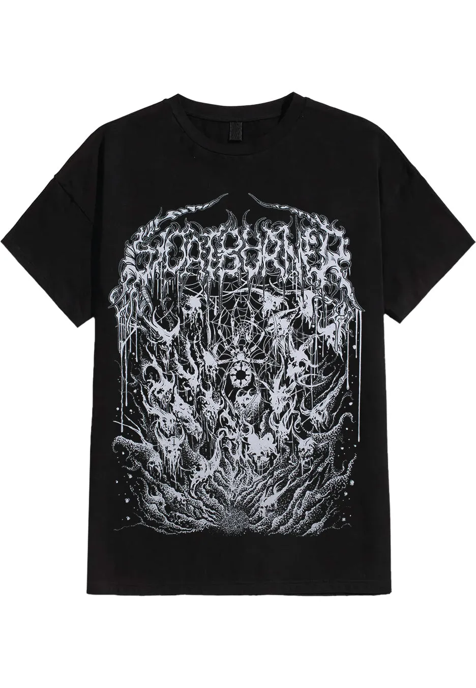 Goatburner Helvete T-Shirt Nera Metal Uomo