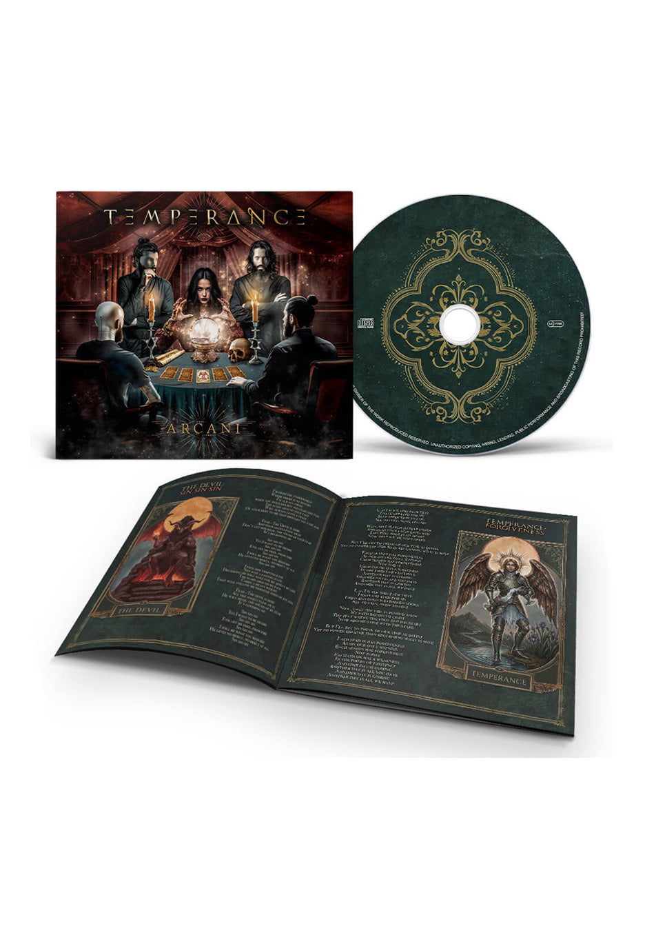 Temperance Arcani Digipak CD power metal