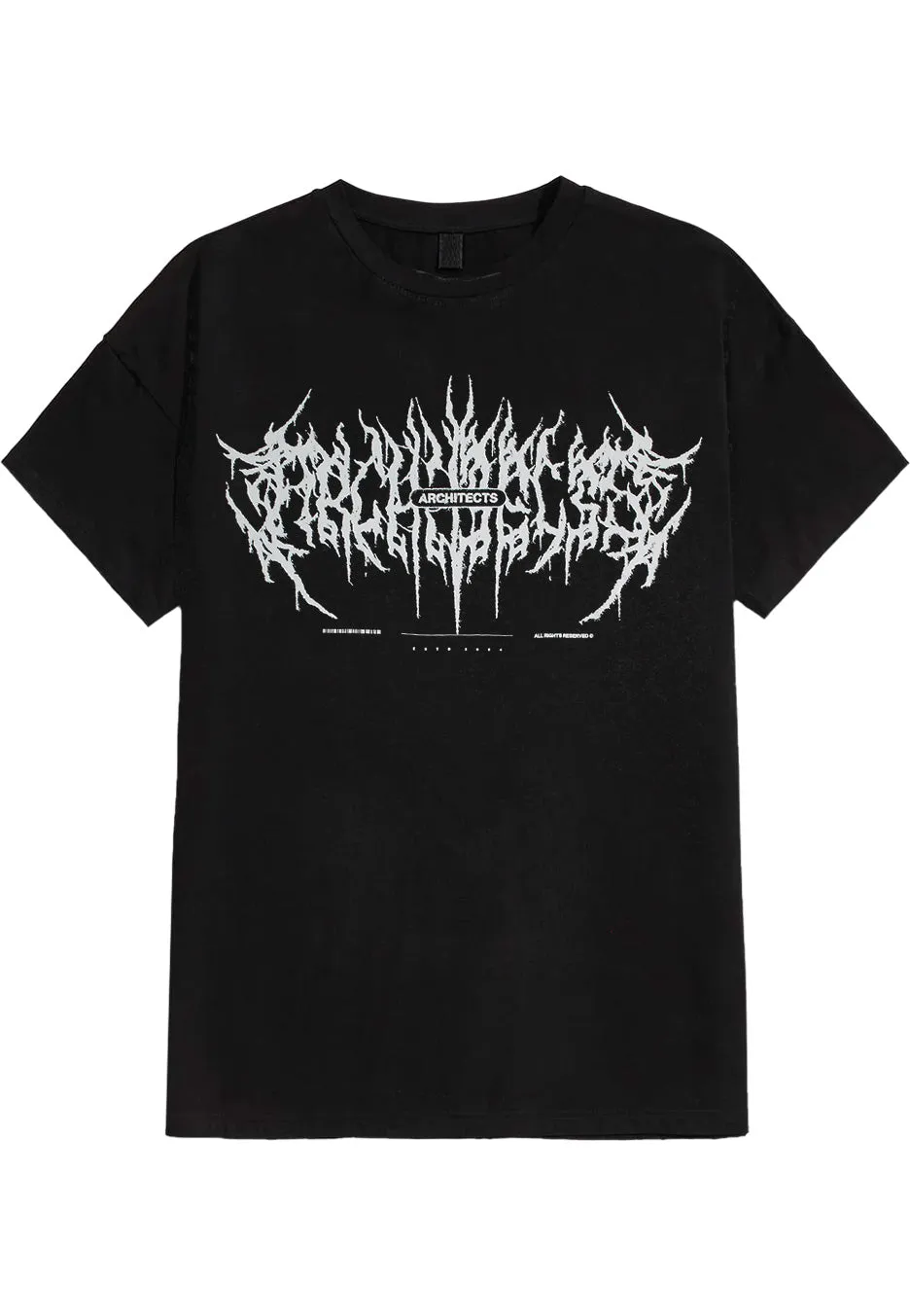 Architects Logo Washed t-shirt nera metalcore