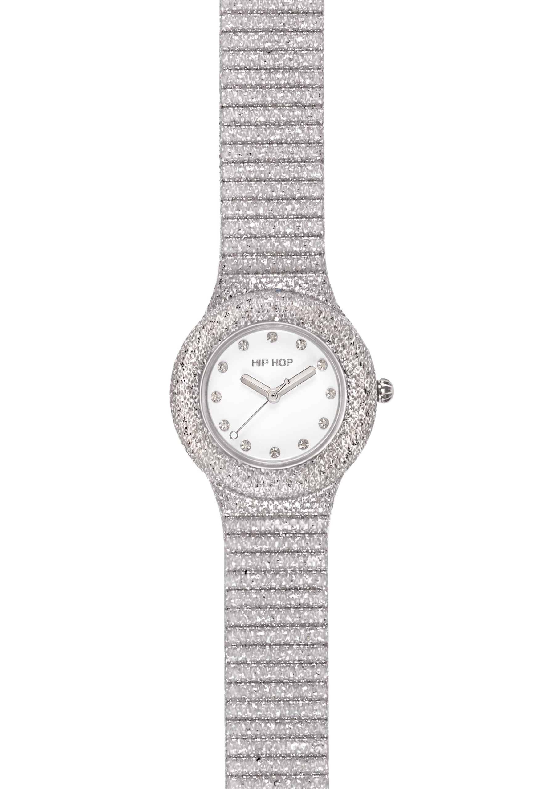 Hip Hop Shimmer Crush Orologio Donna Silicone Nero 32 mm