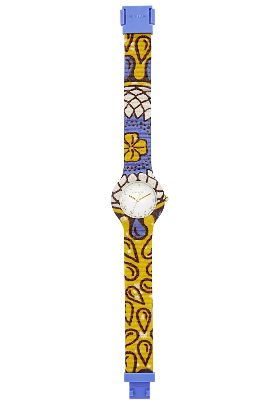 Hip Hop Wax Block orologio donna giallo e lilla 32 mm quarzo