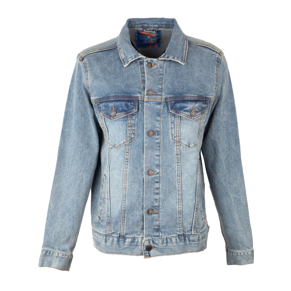 Tool Torch giacca denim cotone light denim