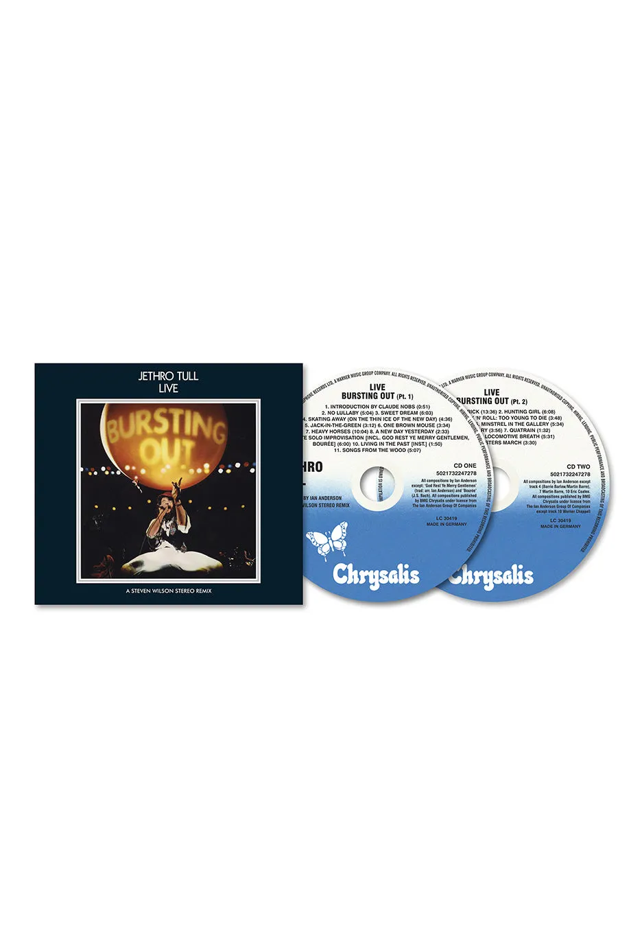 Jethro Tull Bursting Out Live 2 CD doppio CD rock progressivo