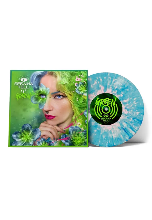 Seraina Telli Green LP vinile blu rosa marmorizzato