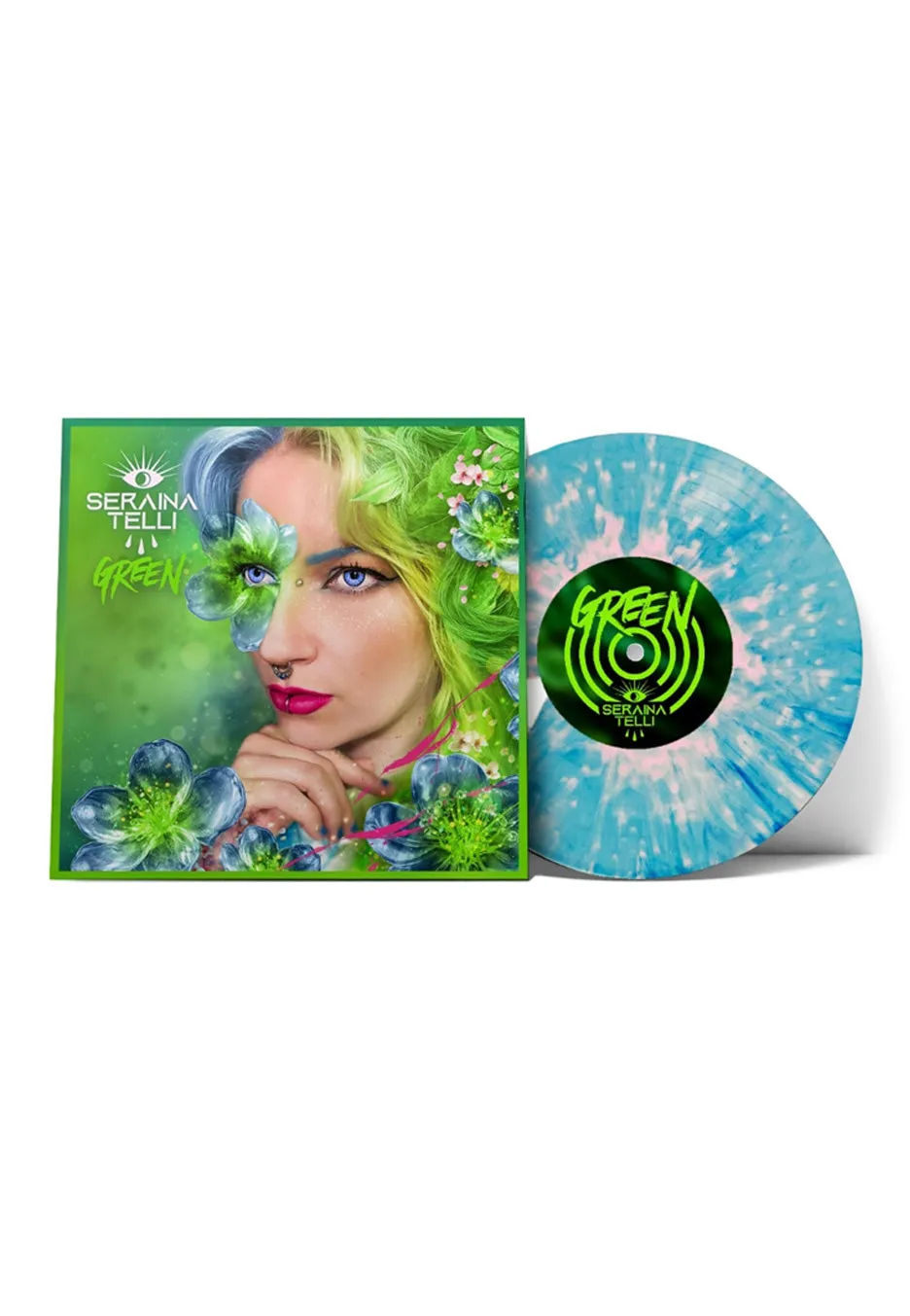 Seraina Telli Green LP vinile blu rosa marmorizzato