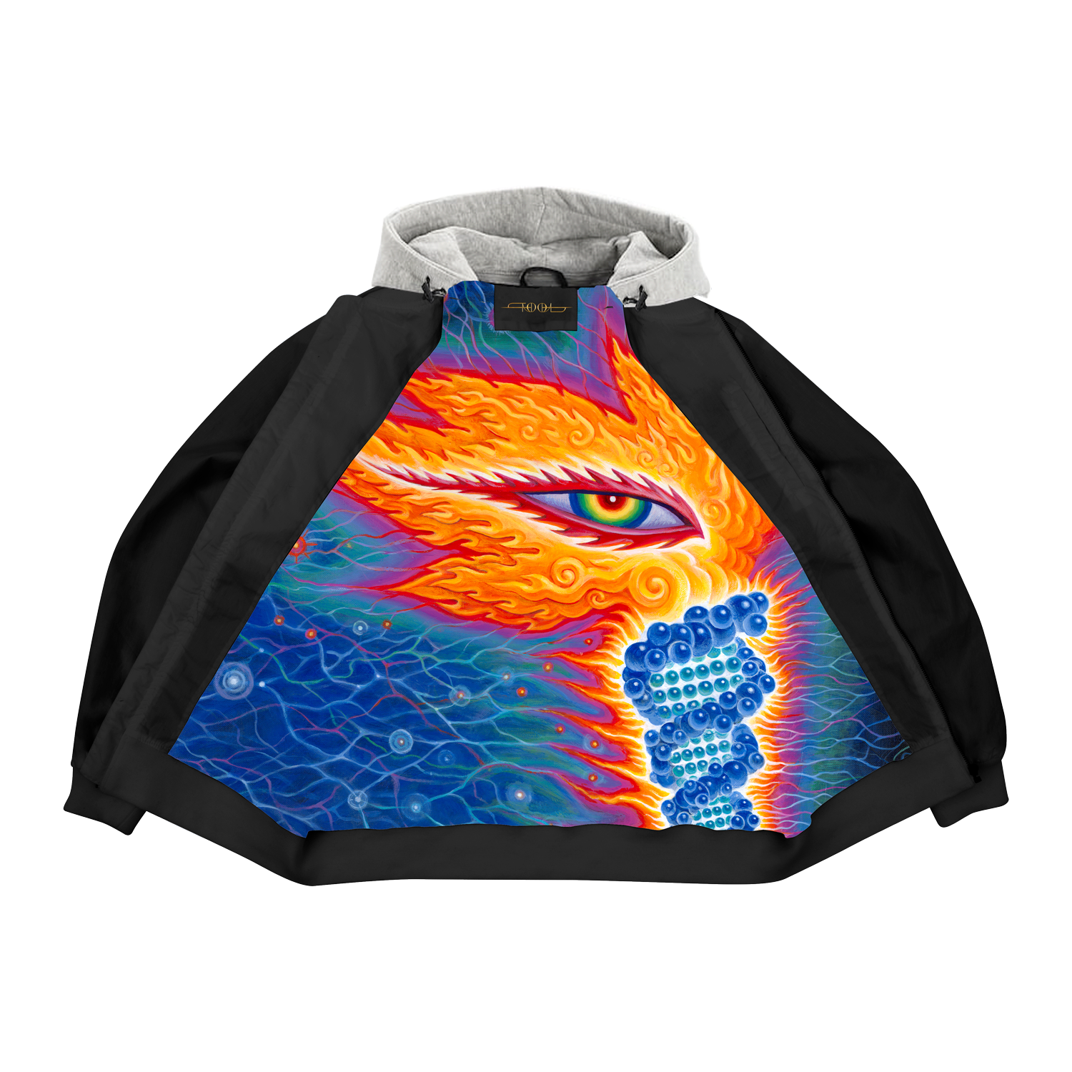 Tool Fear Inoculum Hooded Bomber giacca taglia L ricamata