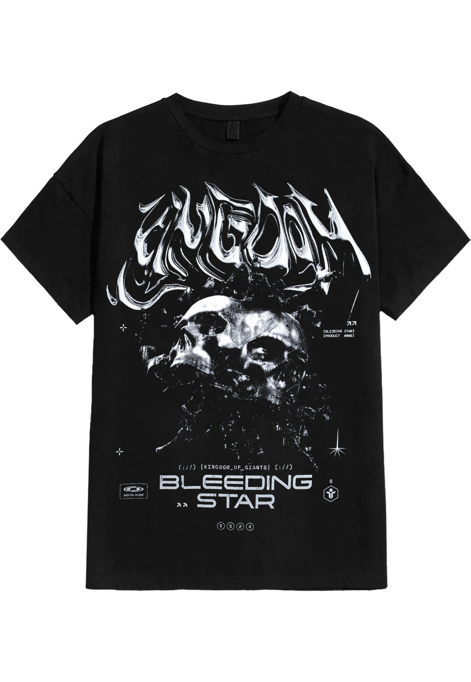 Kingdom Of Giants Skull t-shirt nera metalcore