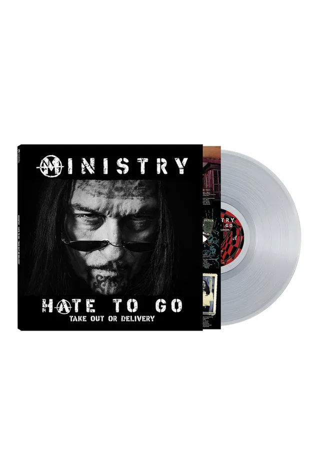 Ministry Hate To Go Vinile LP Clear Take Out Or Delivery metal