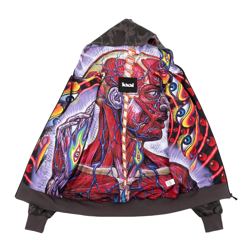Tool Lateralus Skinless Man felpa zip camo uomo taglia L