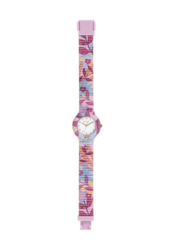 Hip Hop Clori orologio donna rosa fiori silicone 32 mm