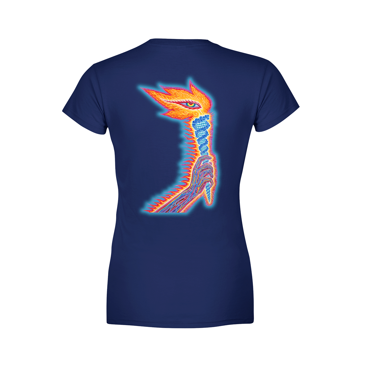Tool Logo Torch T-Shirt Donna Cotone Slim Fit Nero