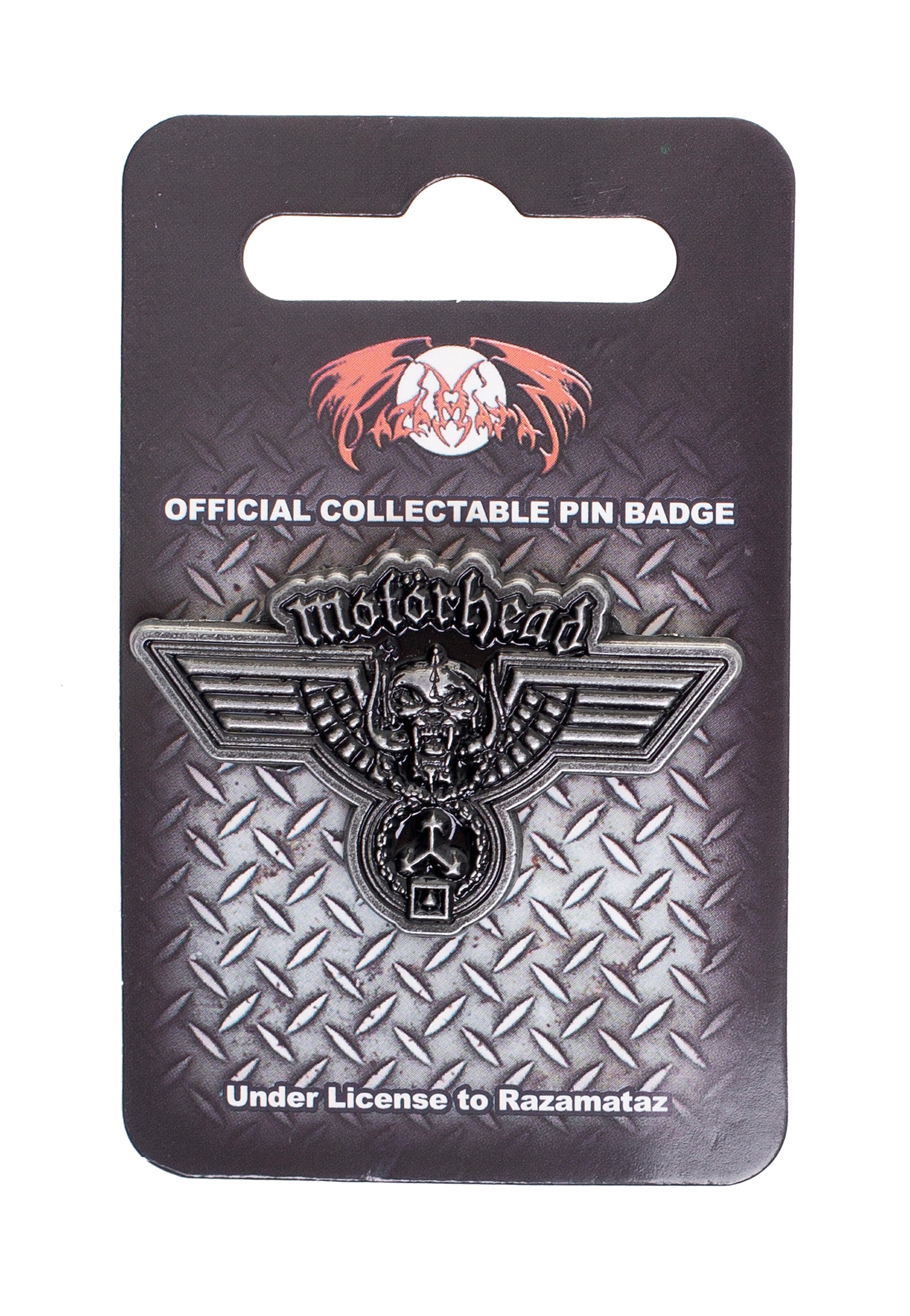 Motörhead Hammered pin spilla nera hard rock