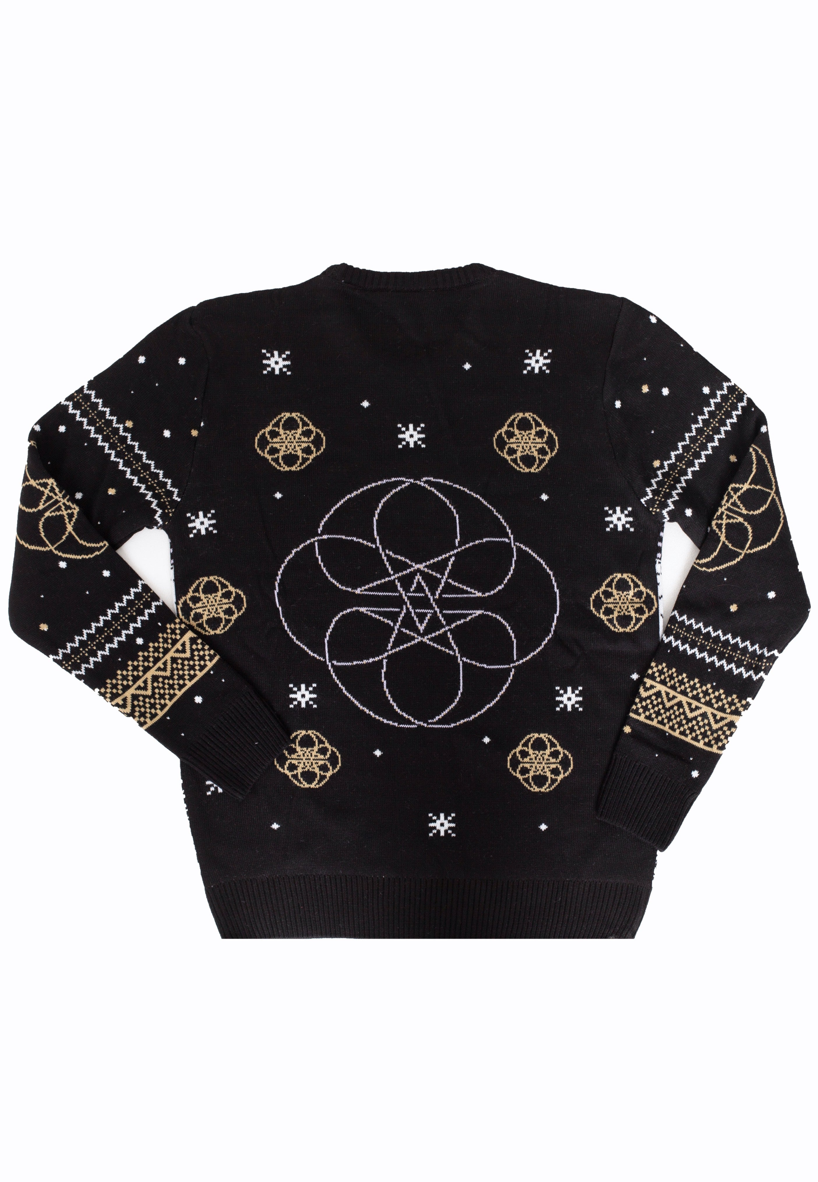 Whitechapel Skulls Xmas Knit Felpa Nera Manica Lunga