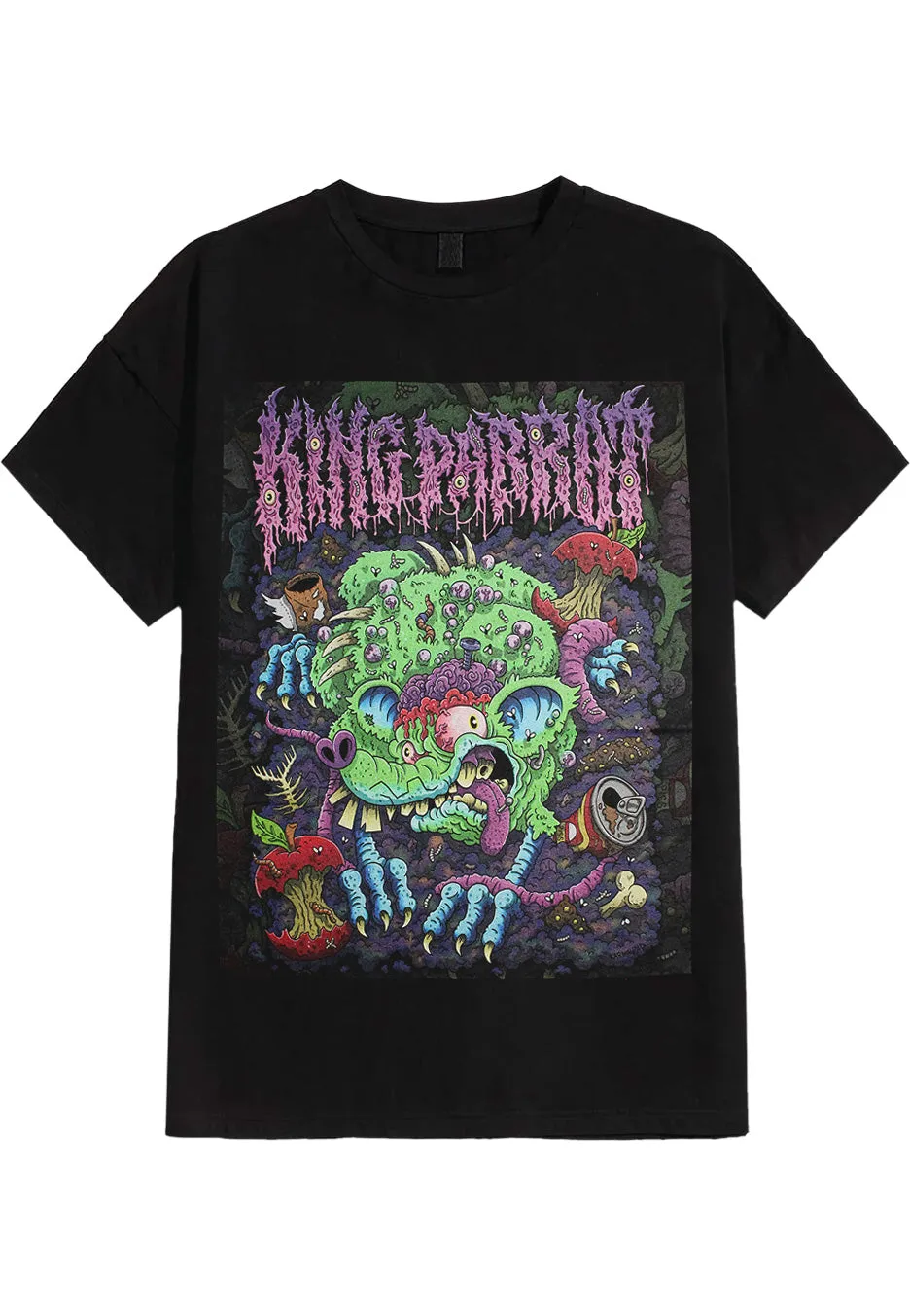 King Parrot EU Tour 2026 maglietta nera metal