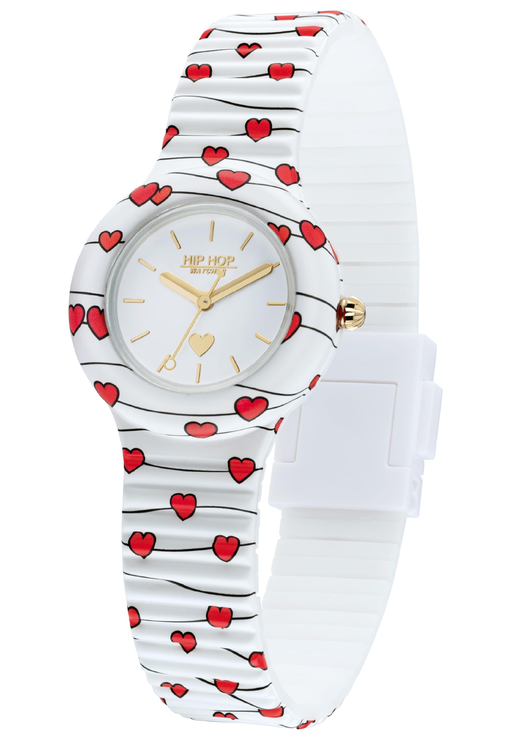 Hip Hop Hero 32 Orologio Donna Silicone Stampato 32 mm