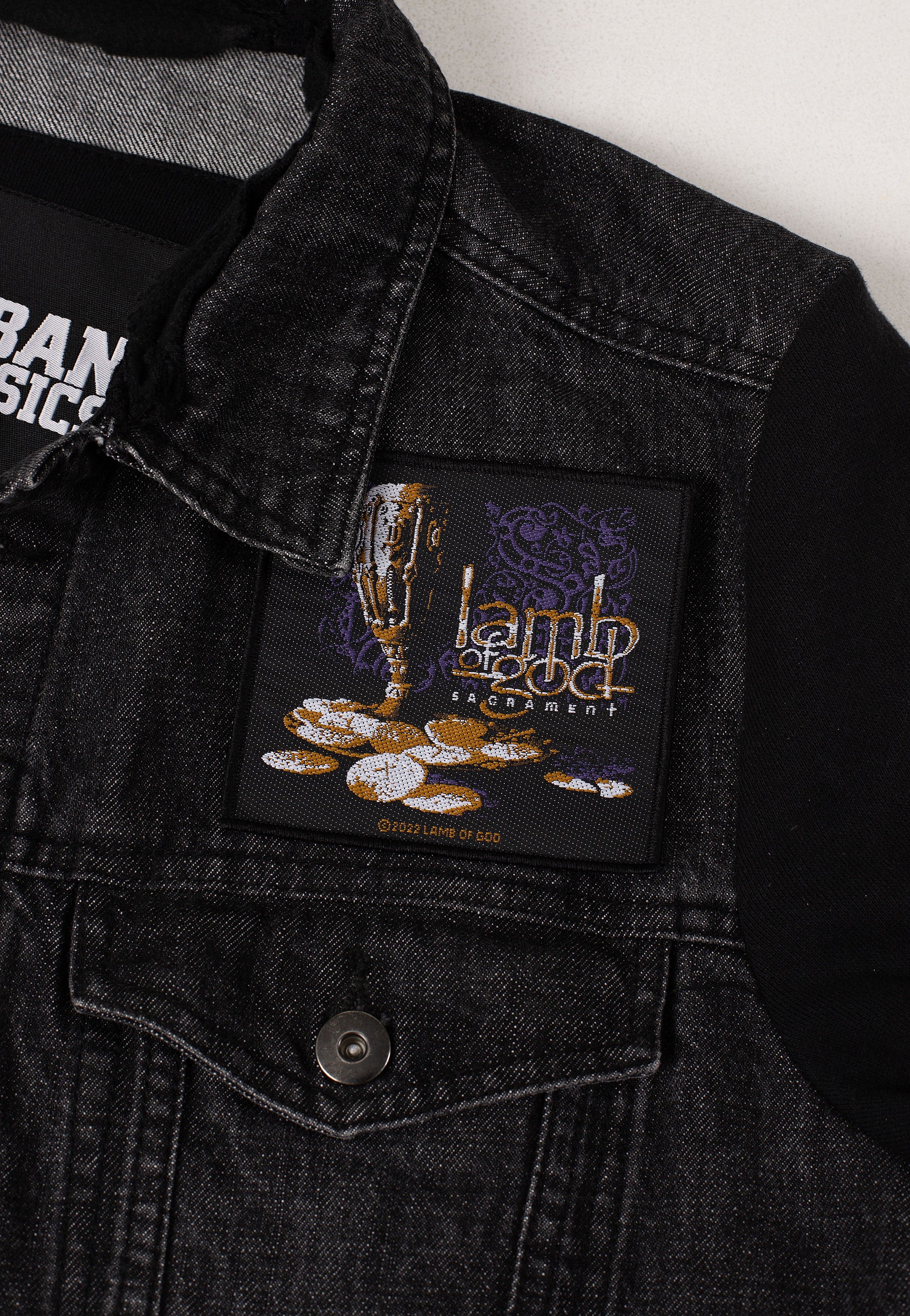 Lamb Of God Sacrament Patch Toppa Nera Onesize Thrash Metal