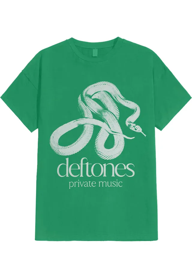 Deftones Private Music Mono Green t-shirt verde