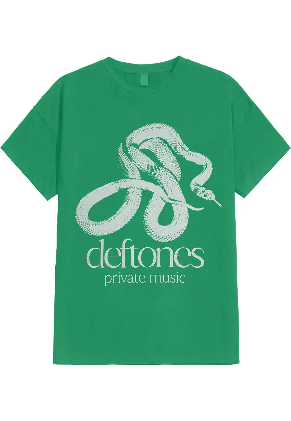 Deftones Private Music Mono Green t-shirt verde