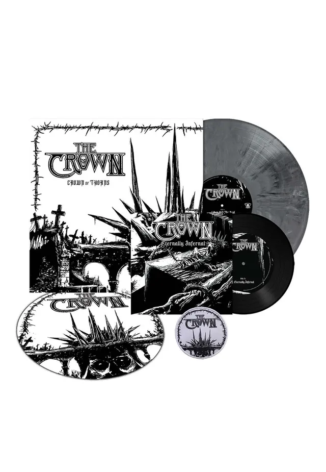 The Crown Crown Of Thorns Vinile grigio ferro + 7"