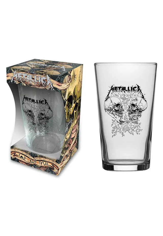 Metallica Sad But True bicchiere pinta in vetro