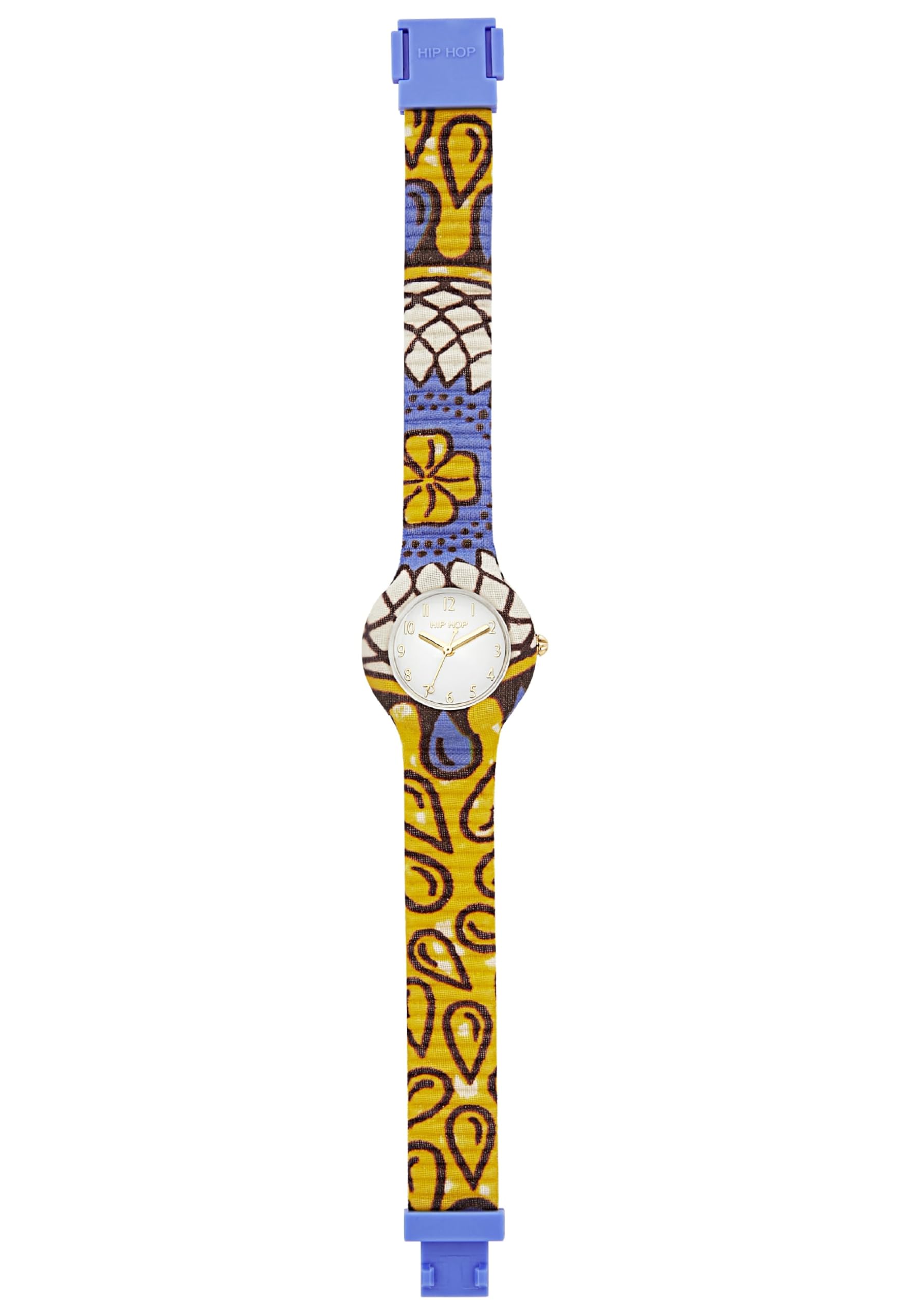 Hip Hop Wax Block orologio donna giallo e lilla 32 mm quarzo