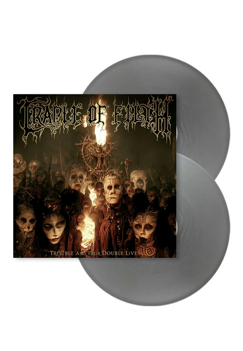 Cradle Of Filth Trouble Double Lives 2 vinile silver