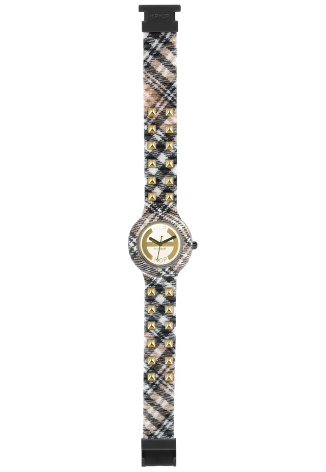 Hip Hop Hero 32 HWU0396 orologio donna beige logo oro