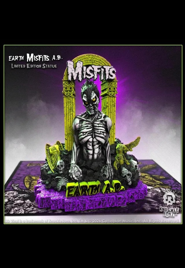 Misfits Earth A.D. Statua 3D Death Comes Ripping da collezione