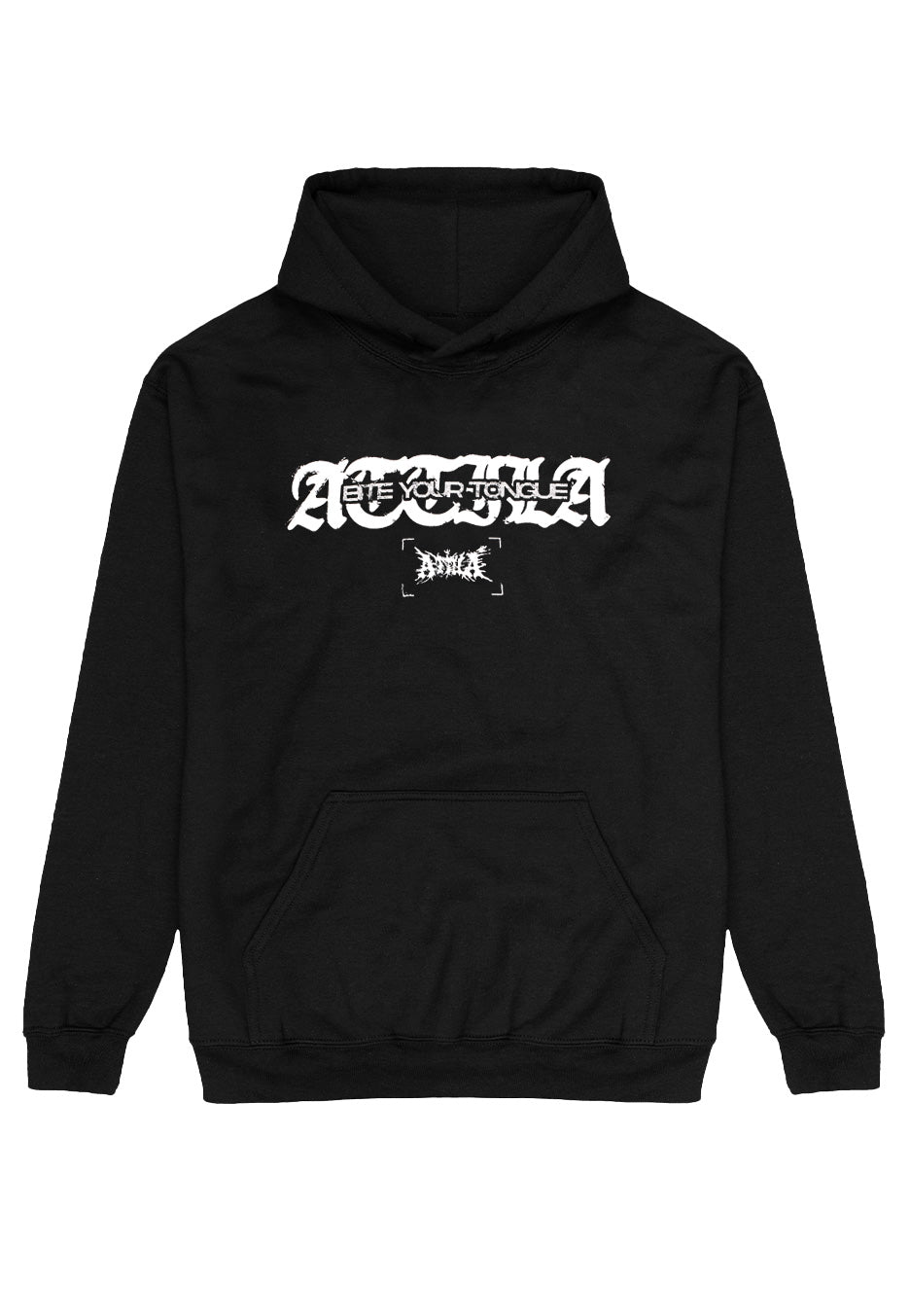 Attila Bite Your Tongue felpa cappuccio nera uomo