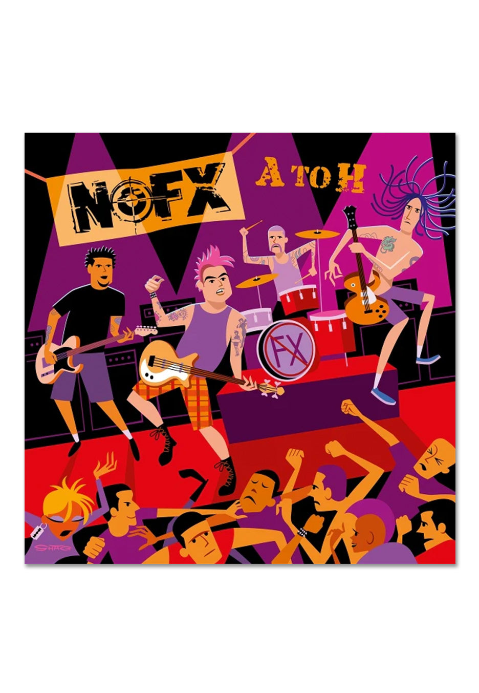 NOFX A To H Vinile Magenta Trasparente Edizione Limitata