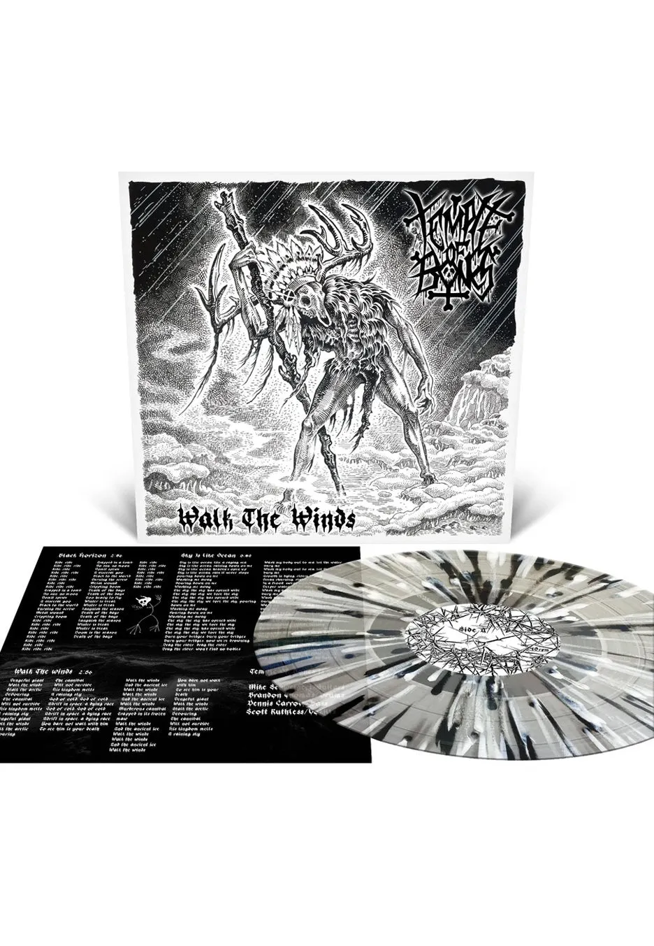 Temple Of Bones Walk The Winds vinile LP splatter limitato