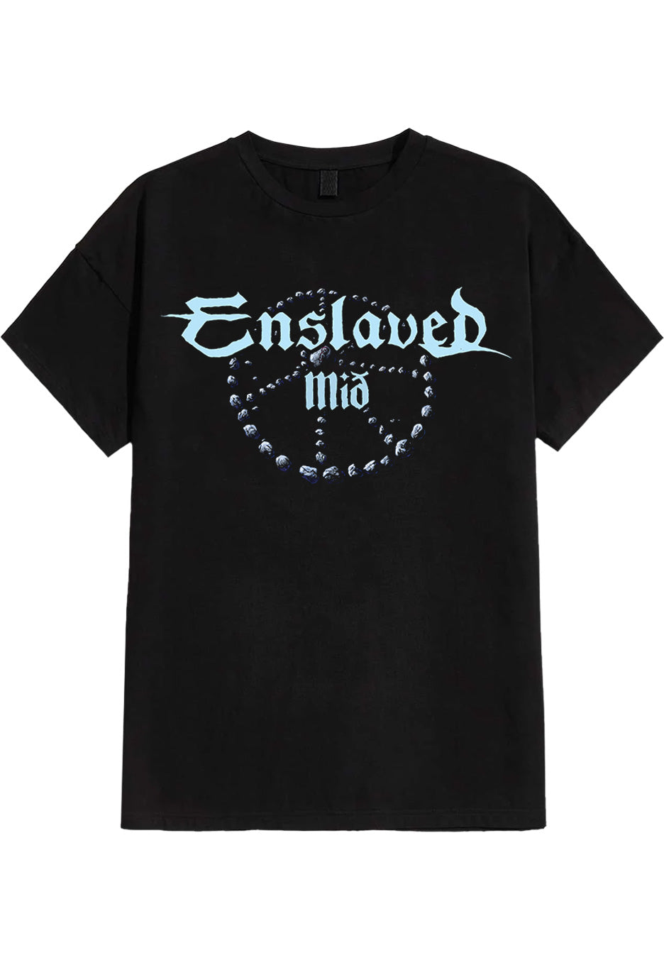 Enslaved Mið Logo T-Shirt Maglietta Nera Uomo