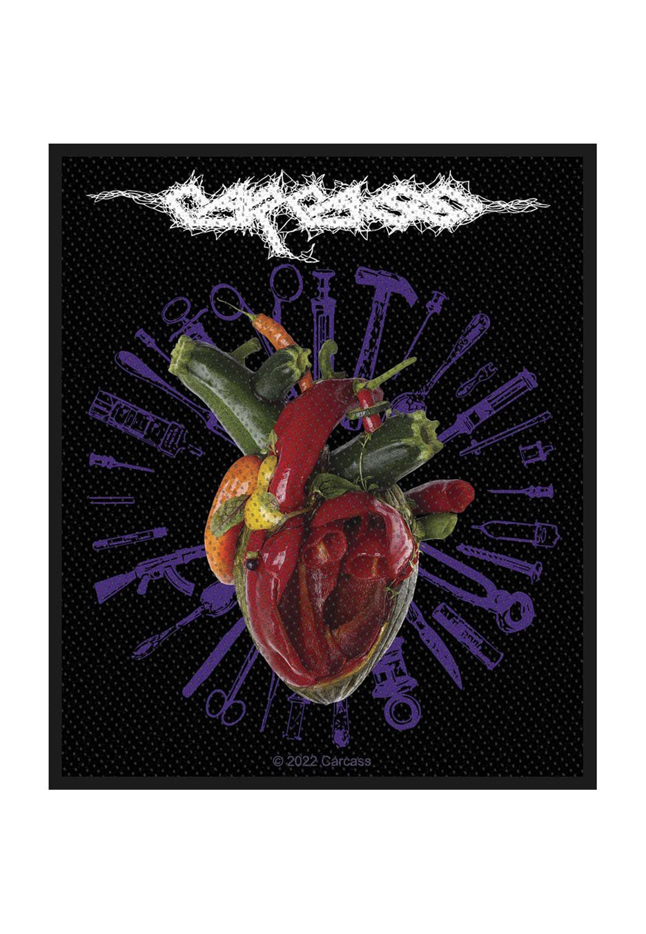 Carcass Torn Arteries Patch Toppa Nera Onesize