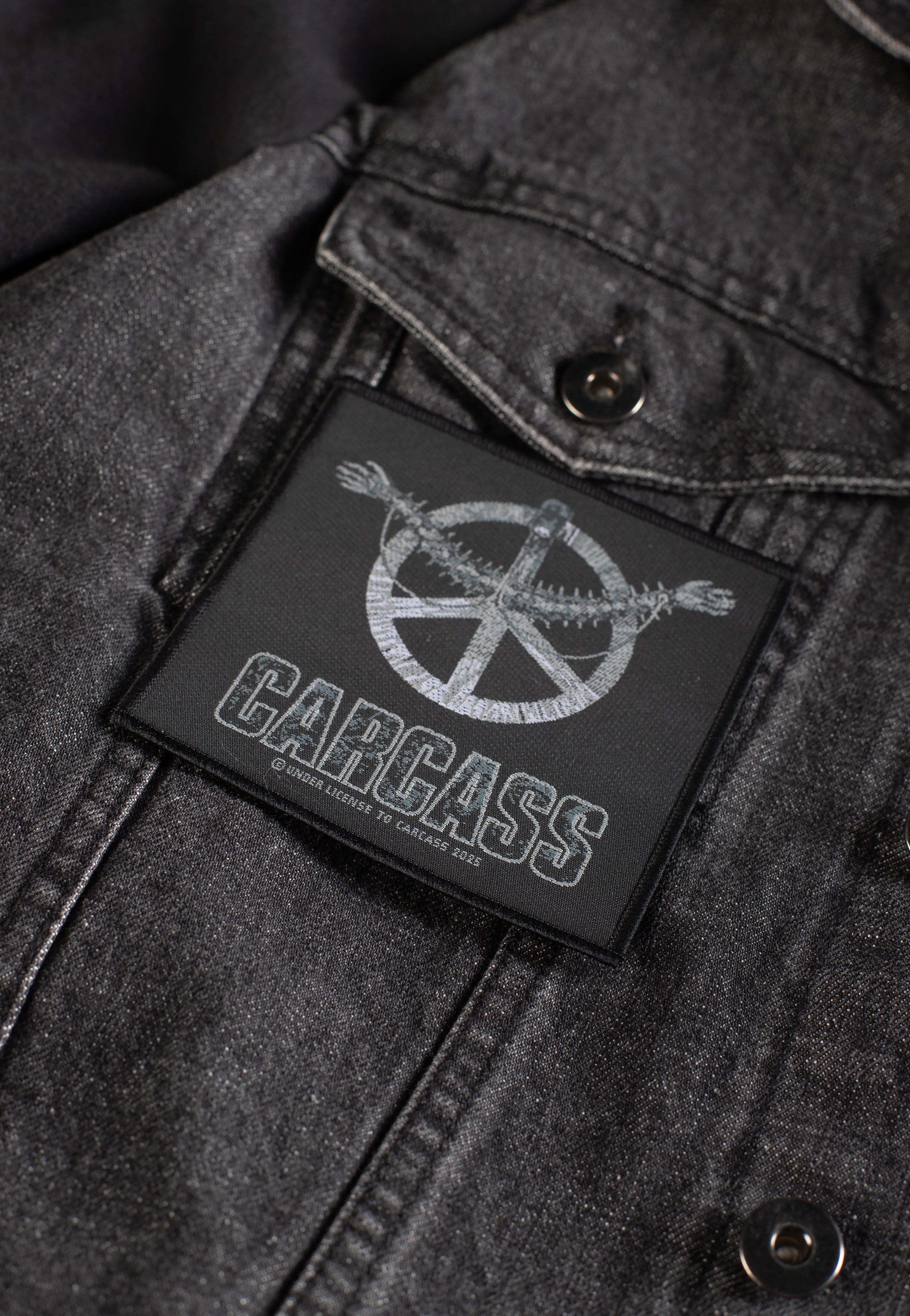 Carcass Heartwork patch toppa nera poliestere
