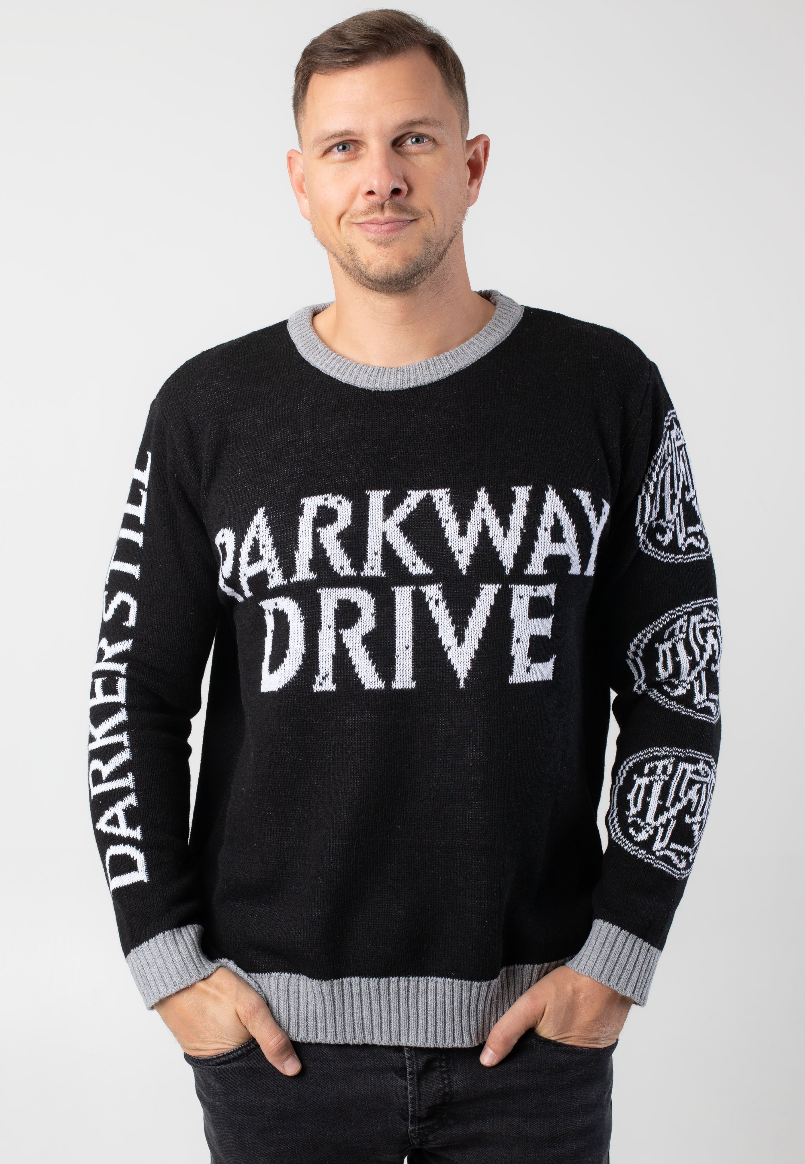Parkway Drive Darker Still Felpa Winter Knit Nera