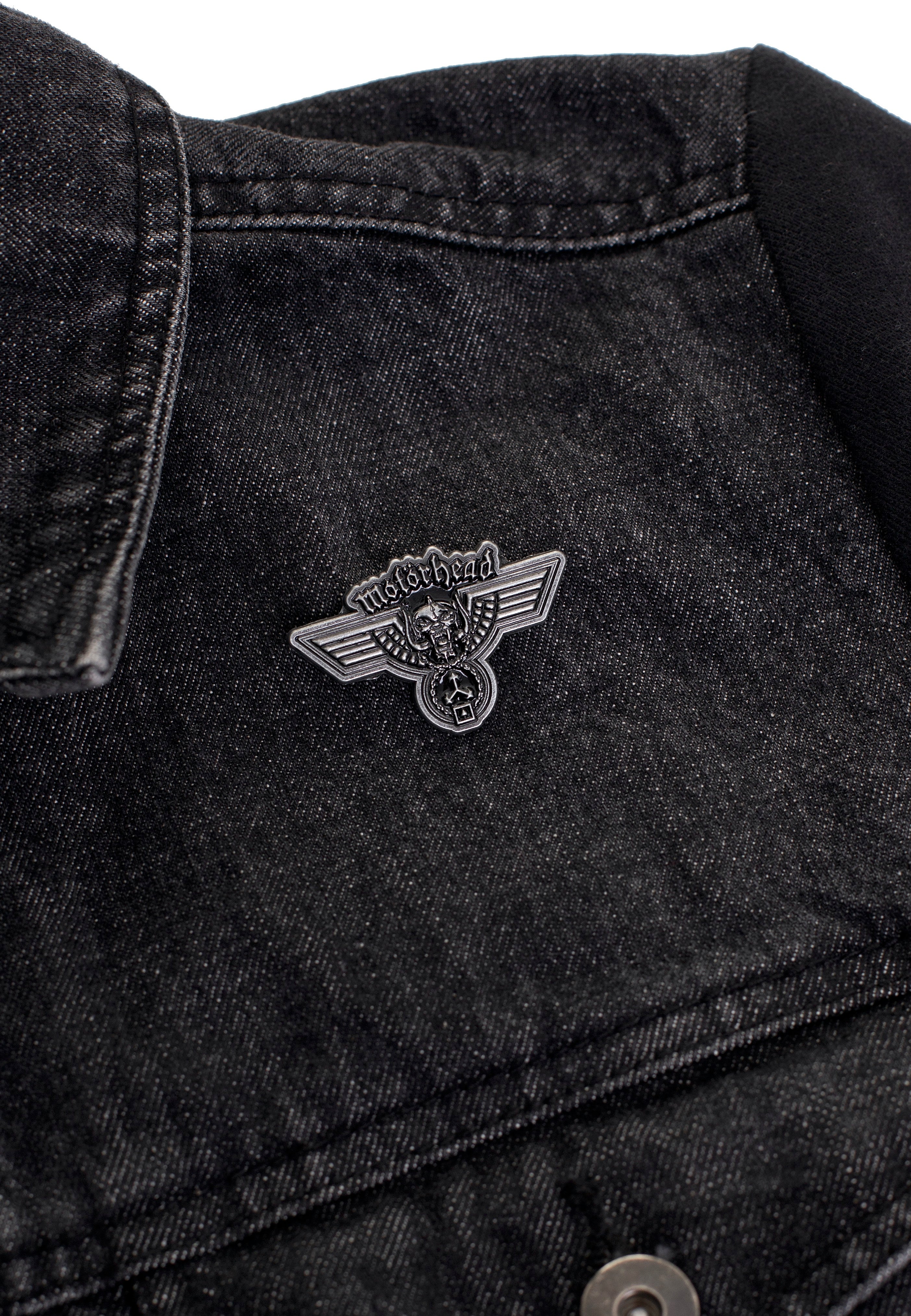 Motörhead Hammered pin spilla nera hard rock