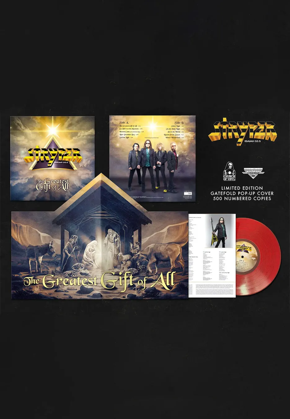 Stryper The Greatest Gift Of All Vinile LP rosso limitato