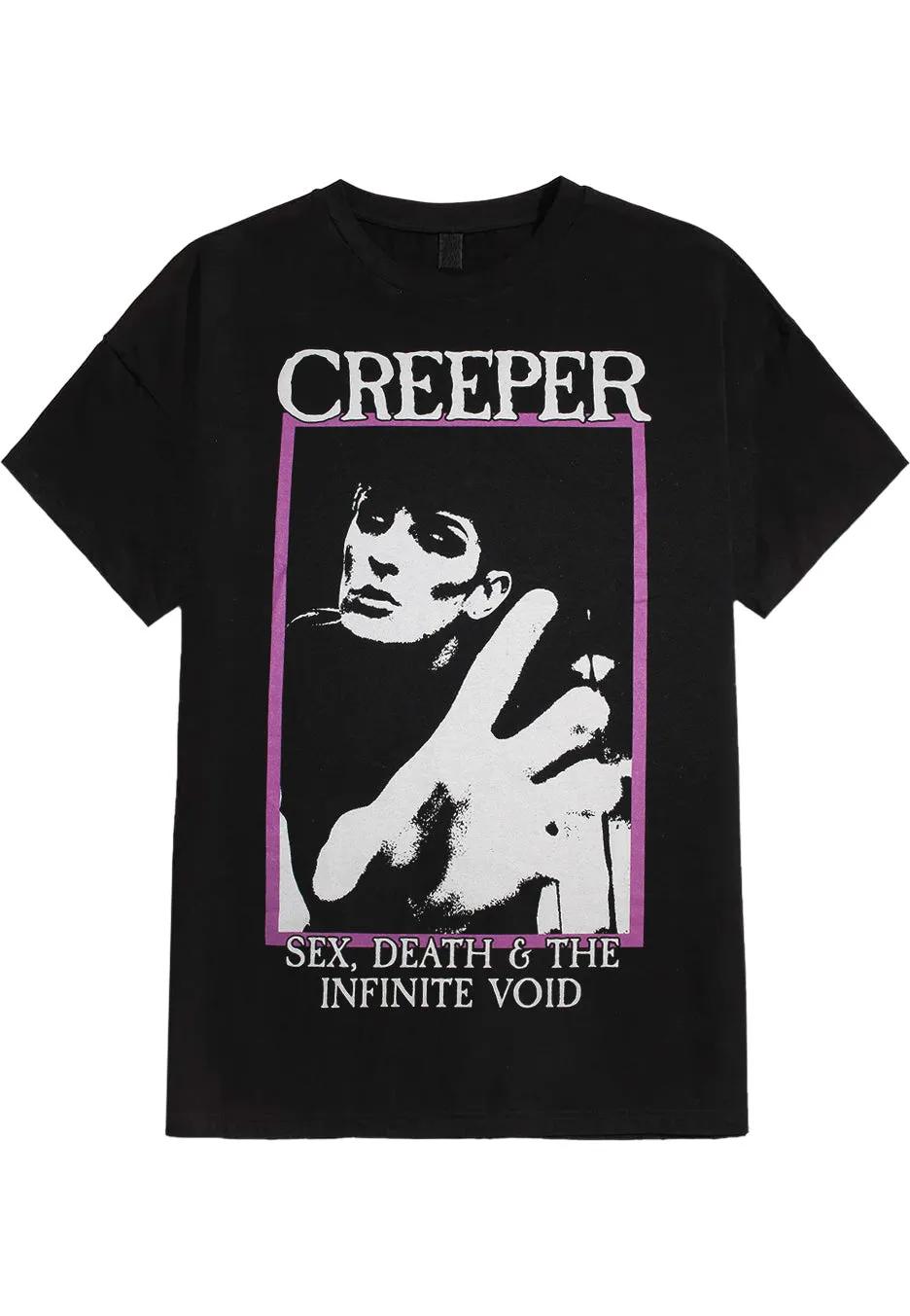 Creeper SD & TIV maglietta nera manica corta punk