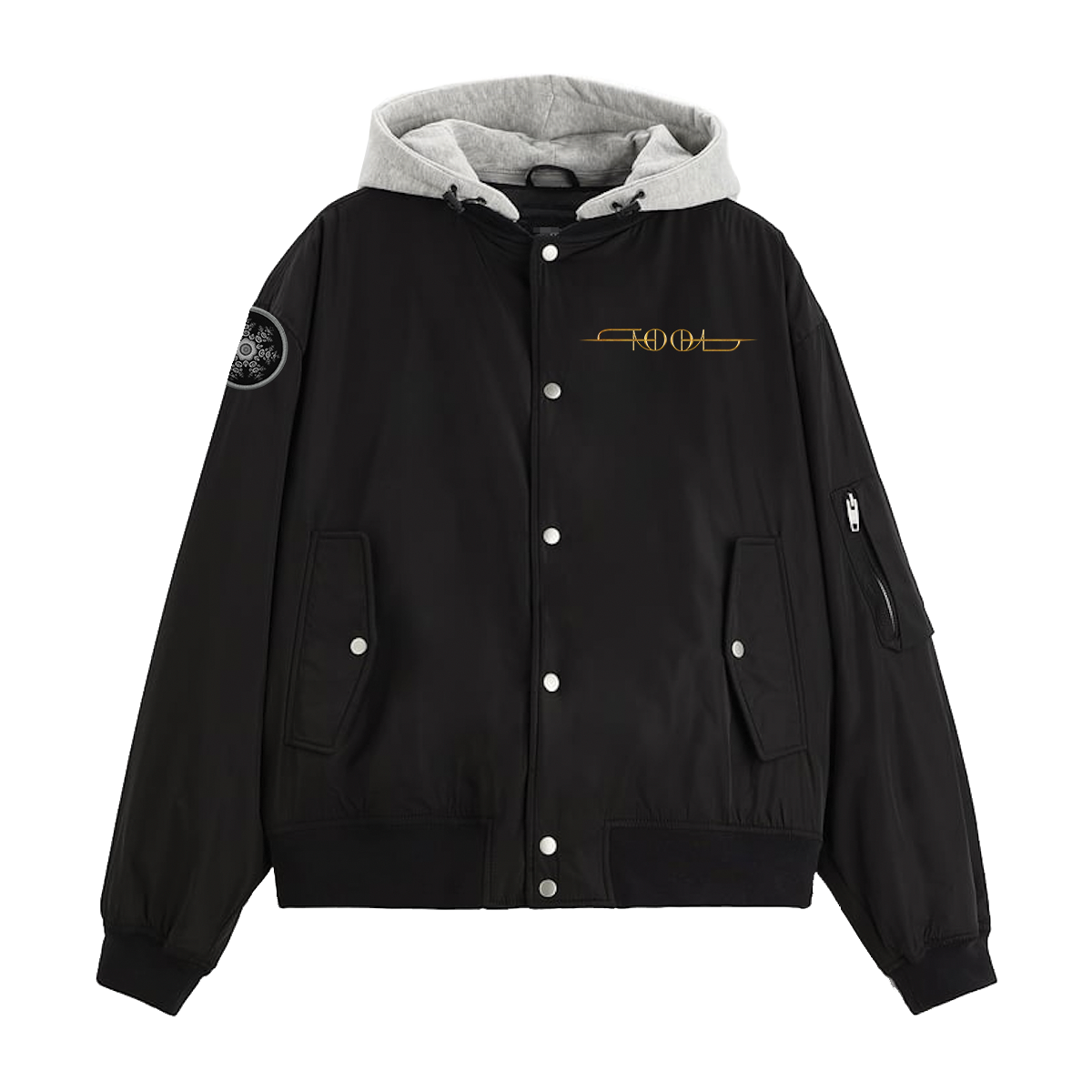 Tool Fear Inoculum Hooded Bomber giacca taglia L ricamata