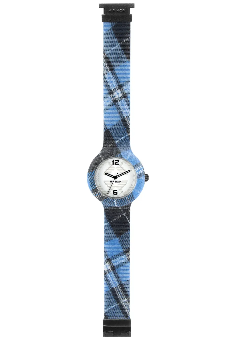 Hip Hop X Man HWU0378 orologio uomo blu tartan 42 mm