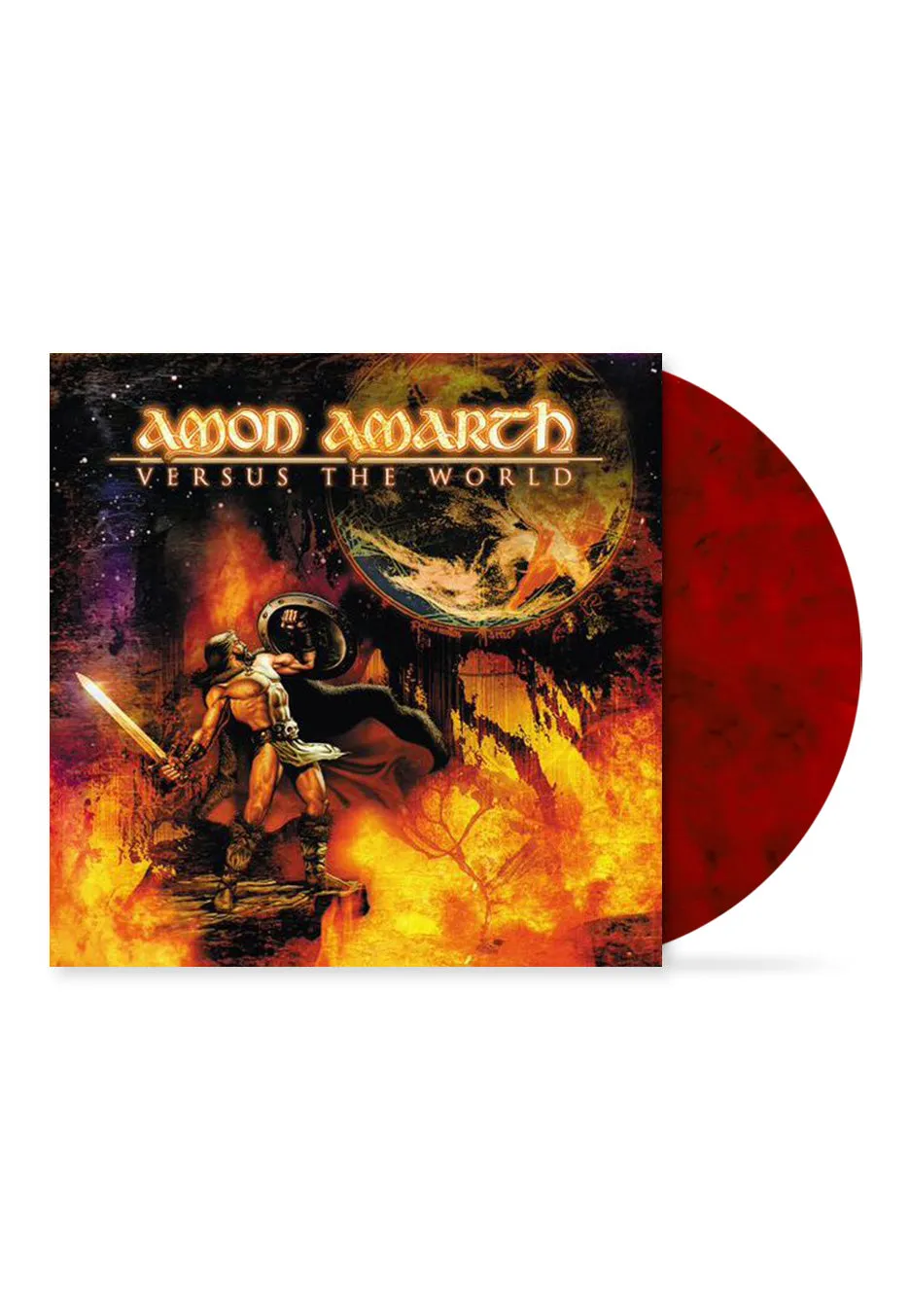 Amon Amarth Versus The World Vinile LP Rosso Marmorizzato