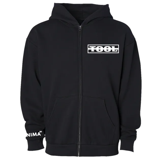 Tool Aenima30 Felpa Zip Oversize Cotone Nero