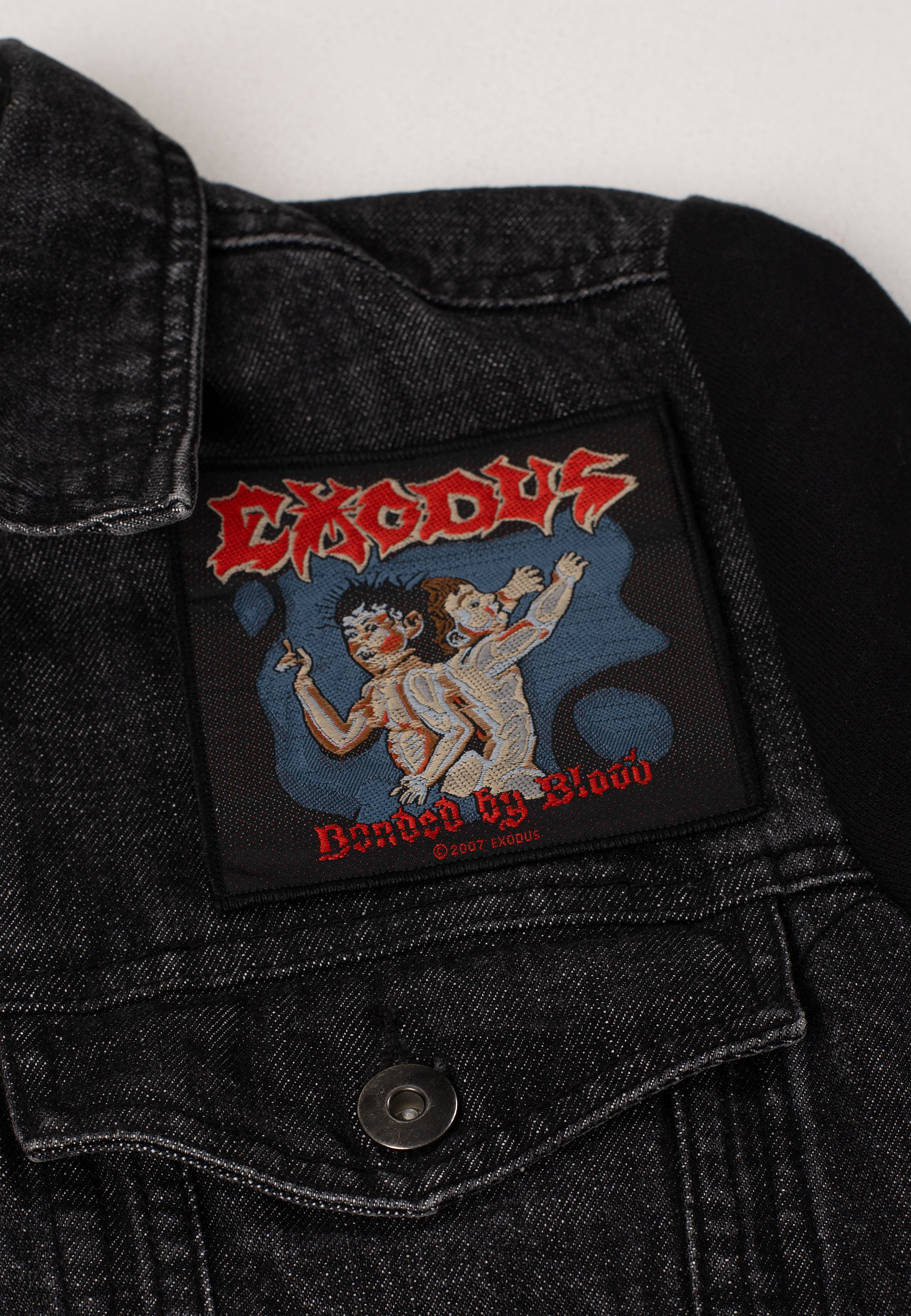 Exodus Bonded By Blood patch nero thrash metal unisex