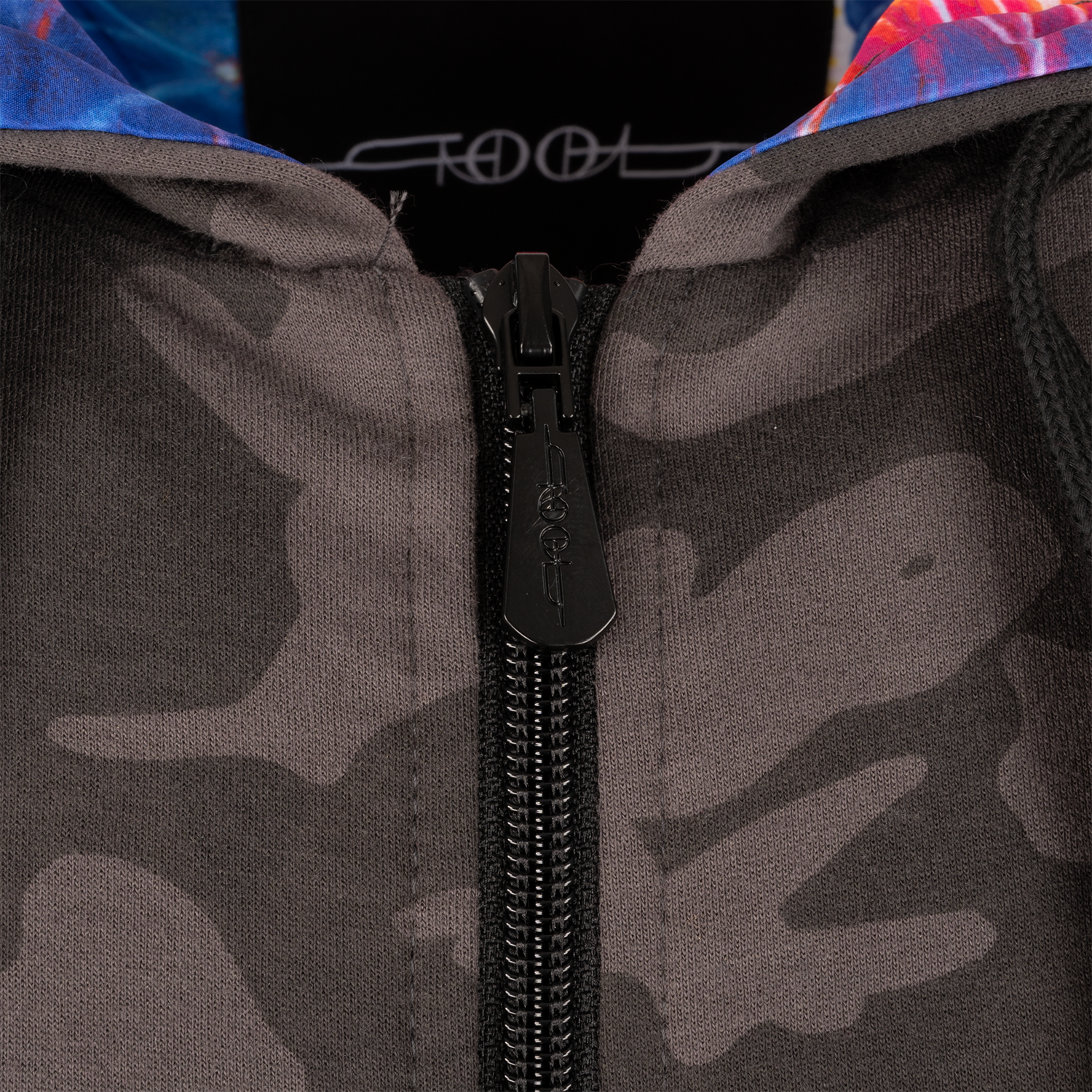 Tool Fear Inoculum Felpa Zip Camo Foderata Nera