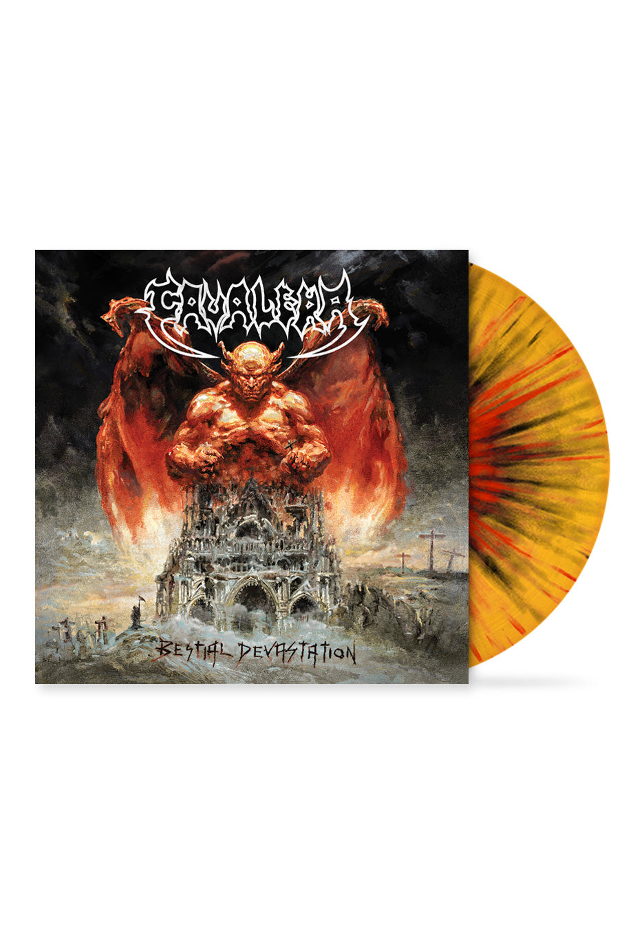 Cavalera Bestial Devastation vinile orange splatter