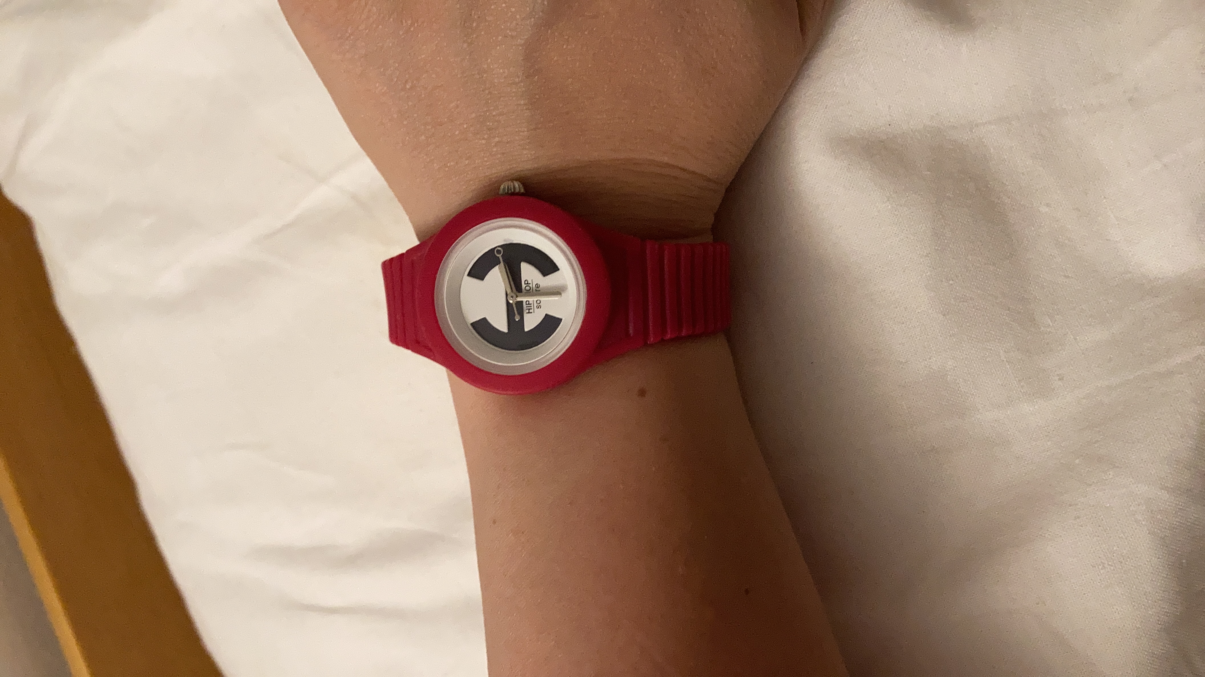 Hip Hop Hero.Dot HBU0533 orologio donna rosso silicone