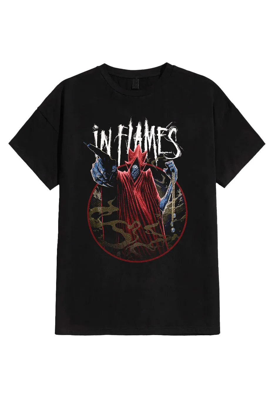 In Flames Time Jester T-Shirt Nera Death Metal